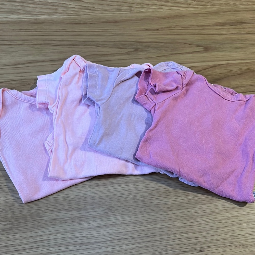 Honest baby pink onesies
